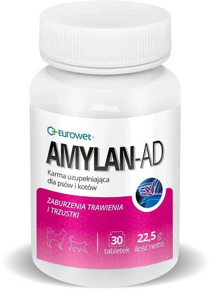 EWE EUROWET Amylan-Ad – papildai šunims ir katėms – 30 tablečių