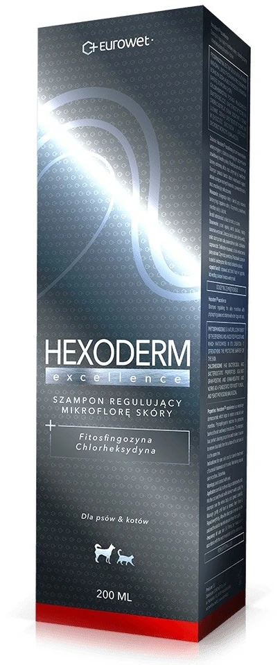EUROWET Hexoderm Excellence - Šampūnas šunims ir katėms - 200 ml