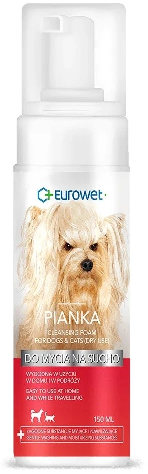 EUROWET Sausas šampūnas - Šampūnas for dogs and cats - 150ml