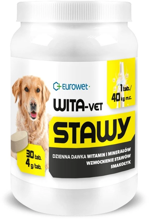 EUROWET Wita-Vet Joints - papildai šunims - 30 tablečių