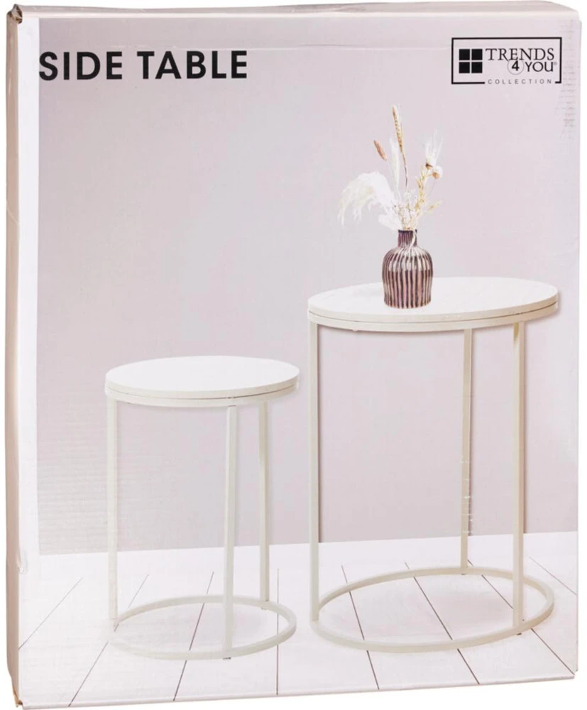 Excellent Houseware Kavos staliukų rinkinys iš medžio 2 vnt.