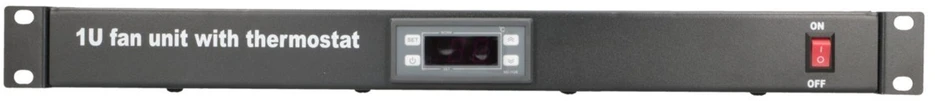 Extralink | Ventiliatoriaus skydelis | 19", 2 ventiliatoriai, su termostatu