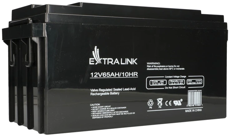 Extralink AGM 12V 65Ah | Akumuliatorius | nereikalaujantis priežiūros