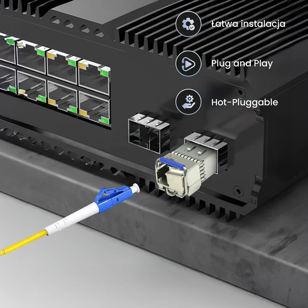 Šakotuvas Extralink EX.6211 tinklo siųstuvų-imtuvų modulis Optinis pluoštas 10000 Mbit/ai SFP+
