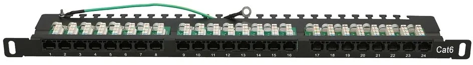 EXTRALINK 0.5U 24 prievadų CAT6 UTP pataisų skydelis