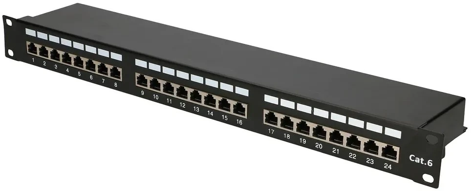 EXTRALINK 24 prievadų CAT6 STP pataisų skydelis V2