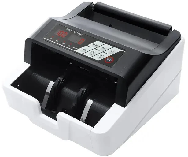 Extralink LOCKSTAR PROFESJONALNA LICZARKA NOMINALOWA DO BANKNOTÓW UV, IR, MG X-300 Banknotų skaičiavimo mašina Balta