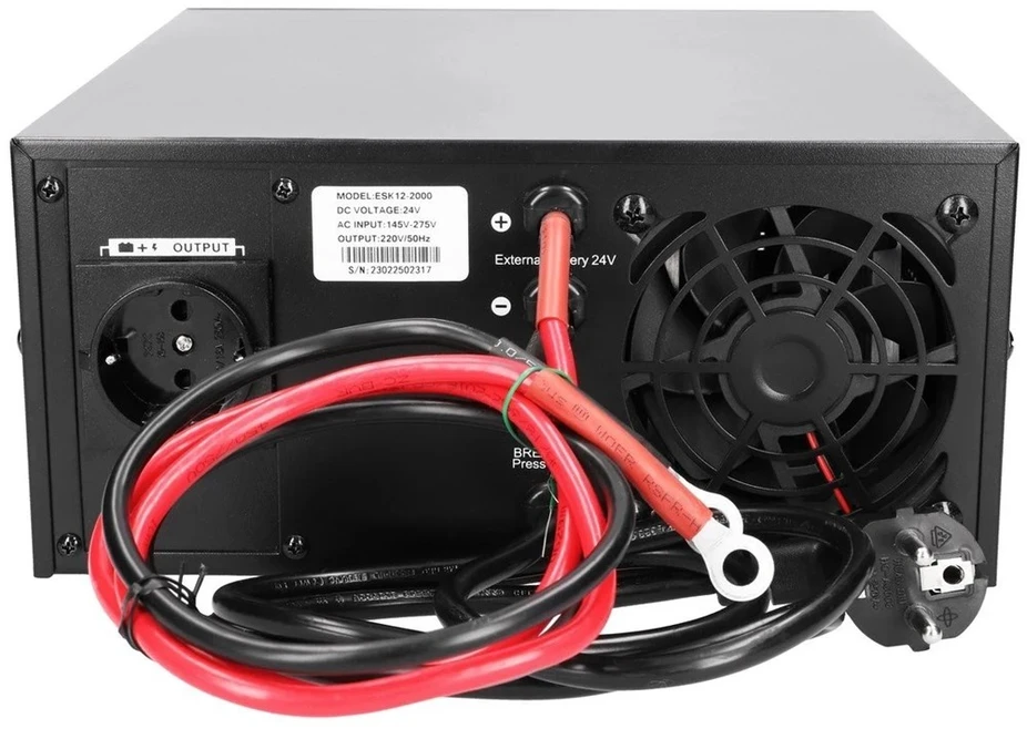 Extralink PIORUN EX.31148 maitinimo adapteris / inverteris Automatinis 1600 W Juoda