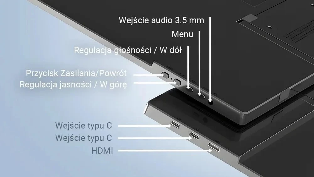 Extralink „Smart Life S15 14“ | Nešiojamas monitorius nešiojamiesiems kompiuteriams, telefonams ir žaidimų konsolėms | USB-C / „micro-HDMI“