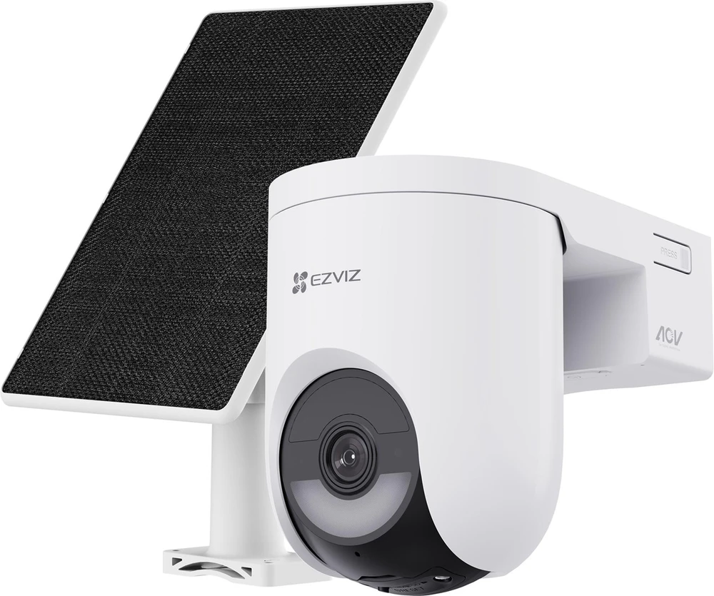 EZVIZ CS-HB8c lauko akumuliatorinė valdoma kamera su saulės panelės komplektu (Type-C, 4 MP, 4 mm)