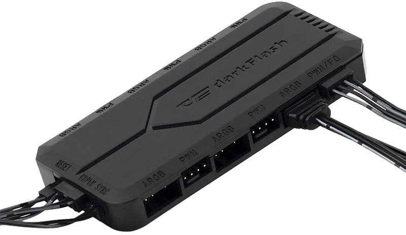 Kompiuterio ventiliatoriaus valdymo dėžutė „Darkflash RC2 RGB PWM“