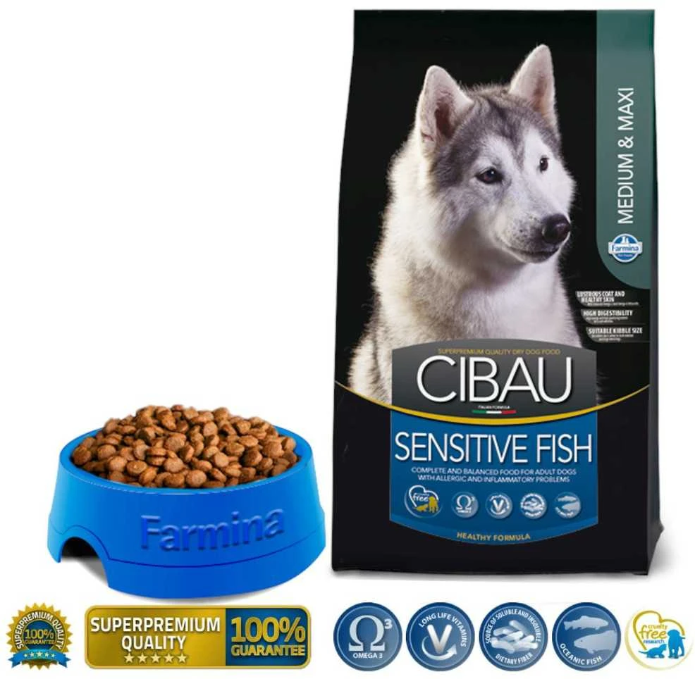 Sausas Šunų Maistas - Farmina Cibau Sensitive, Žuvis 12kg