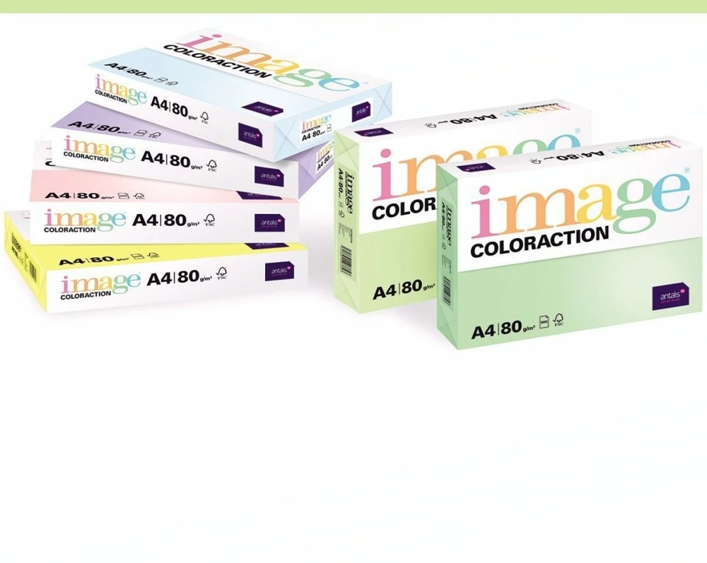 Fashion Spalvotas popierius Image Coloraction 65 A4, 160g, žalia (50) 0702-239