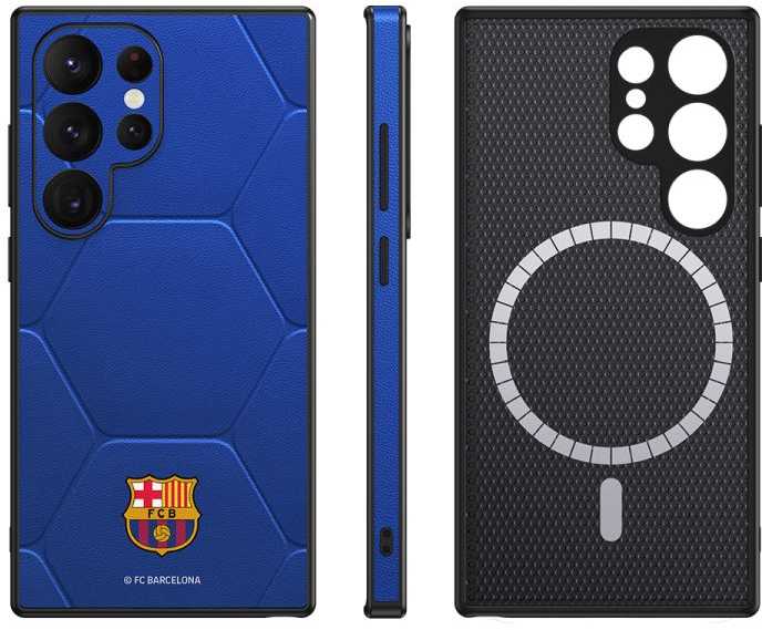 Ocpc „FC Barcelona“ dėklas, skirtas „Samsung Galaxy S24“, magnetinis „MagSafe“ dėklas OCFCBMCS24BC BC