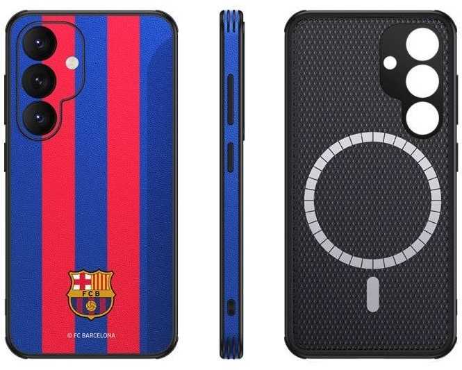 Ocpc FC Barcelona dėklas, skirtas Samsung Galaxy S24, magnetinis dėklas, MagSafe OCFCBMCS24BG BG