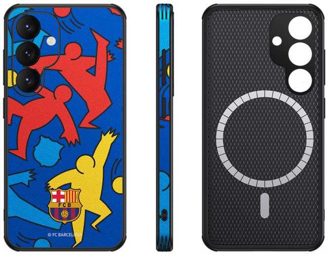 Ocpc „FC Barcelona“ dėklas, skirtas „Samsung Galaxy S25“, magnetinis dėklas „MagSafe OCFCBMCS25SP SP“