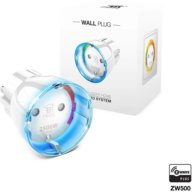 Fibaro | Sieninis kištukas | Z-Wave | Baltas