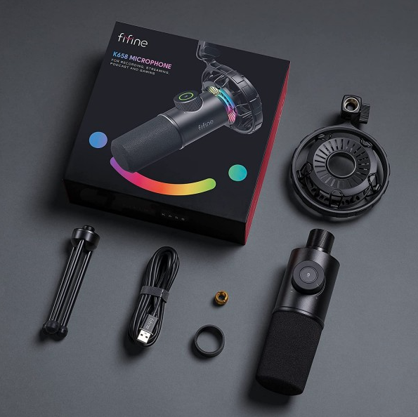 Fifine Technology Dinaminis Mikrofonas FIFINE K658 RGB