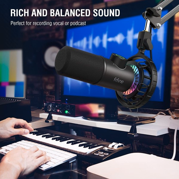 Fifine Technology Dinaminis Mikrofonas FIFINE K658 RGB