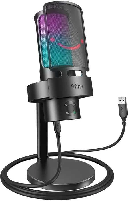 Fifine Technology FIFINE AmpliGame A8 RGB Juodas (Juodas) Kondensatorinis Mikrofonas