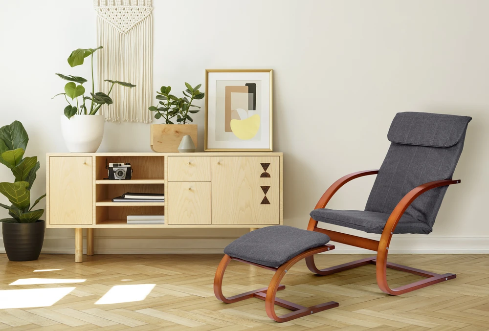 Supama kėdė su kojų atrama- ModernHome