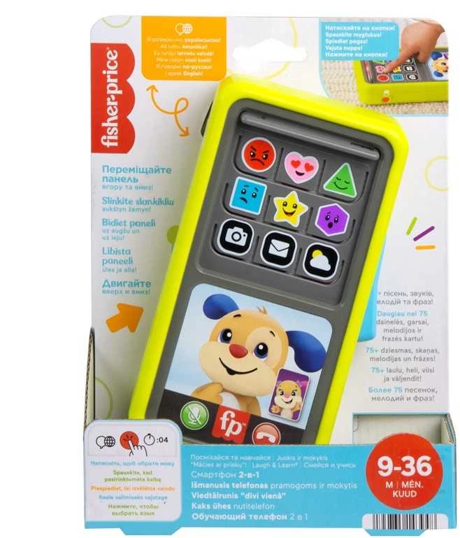 Žaislinis išmanusis telefonas Fisher Price „Laikas mokytis!“ (Lietuviškai įgarsintas)
