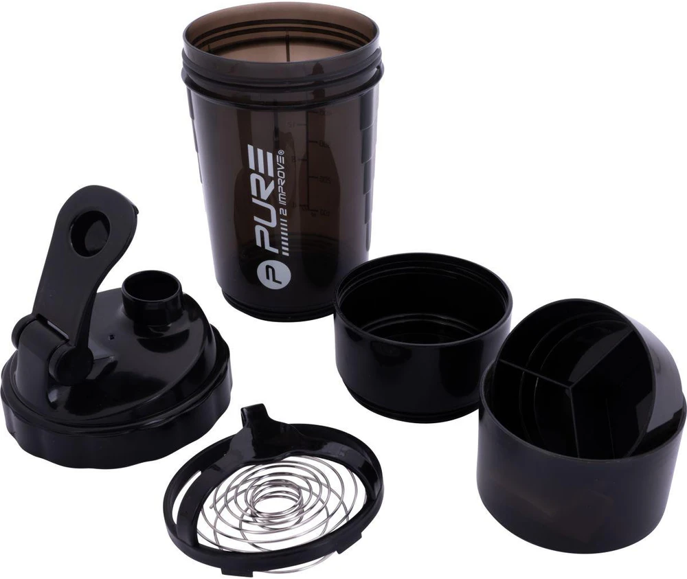 Gertuvė Pure2Improve | Bottle Shaker, 500 ml | Juodas