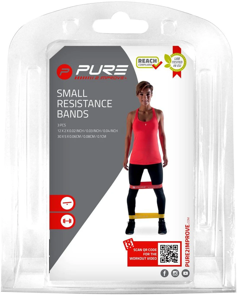 Pure2Improve Dreiteiliges Widerstandsband Set P2I800090