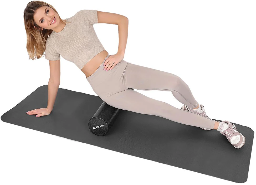Enero Treniruočių volas EB Fit, Juodas, 15x90cm, 465g