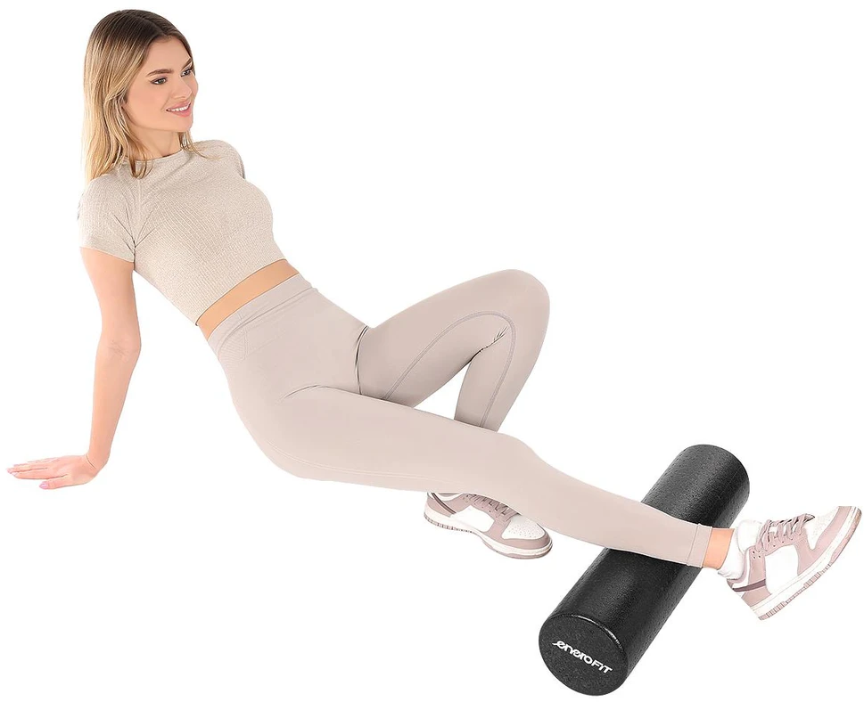 Enero Treniruočių volas EB Fit, Juodas, 15x90cm, 465g
