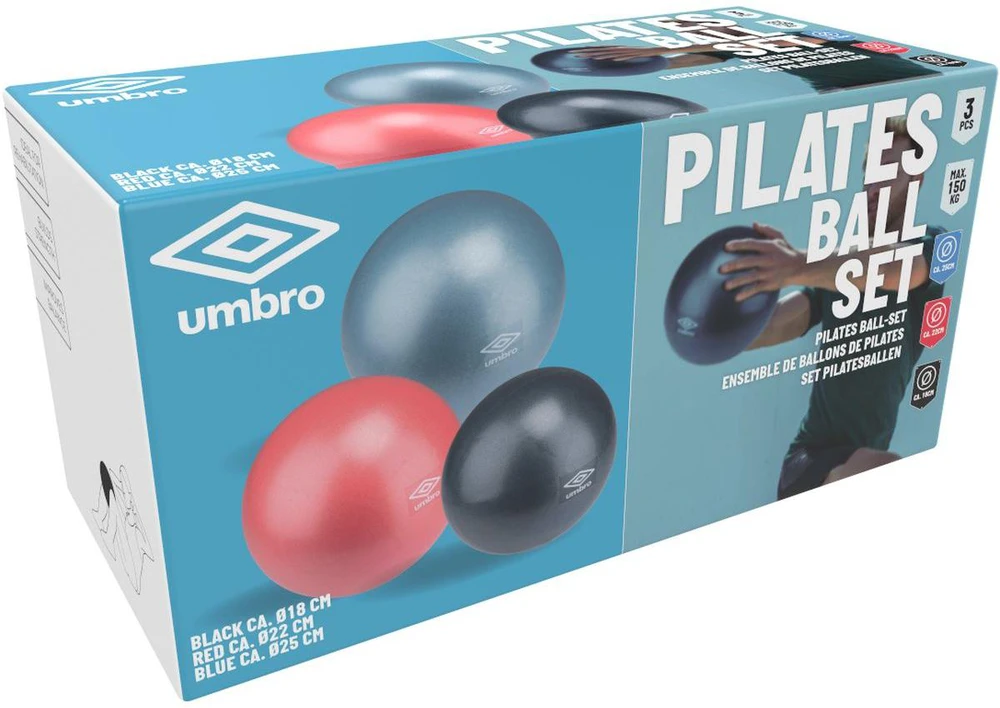 Umbro fitneso pilates kamuolių rinkinys 3 vnt