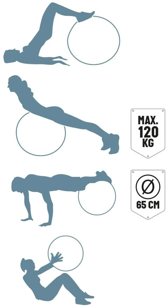 Gimnastikos kamuolys 65cm UMBRO mėlynas