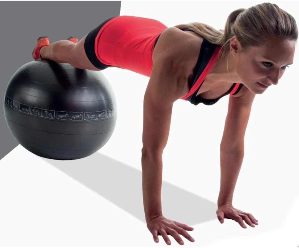 Pure2Improve | Exercise Ball | Juodas | 75 cm
