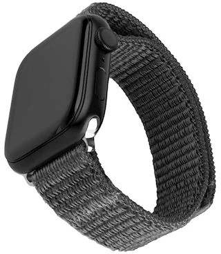 Fixed Fiksuotas | Sportiškas dirželis Apple Watch 42/44/45mm | 160-210 mm | Tamsi pilka | Nailonas