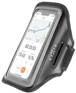 FIXED Armband sportinis riešo dėklas, skirtas išmaniesiems telefonams iki 6,7" juoda