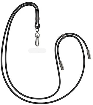 Fixed Fiksuotas kaklo kabelis USB-C, 1,6 m, PD 60W, juodas
