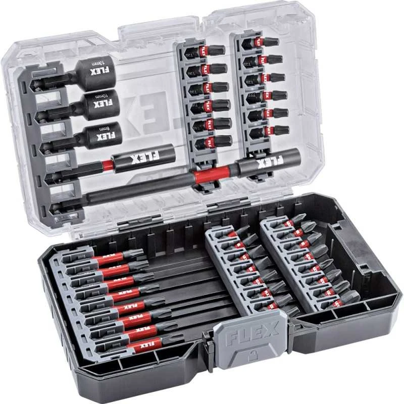 Flex Accessories 41 dalių smūginių antgalių rinkinys FLEX DB 41