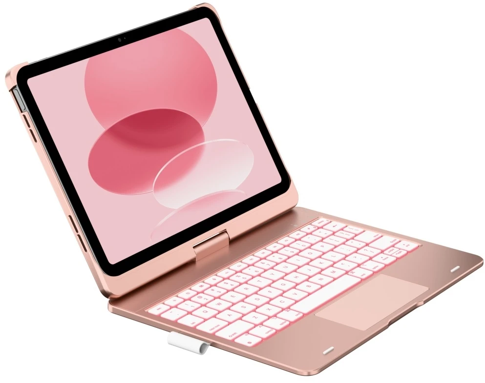 „Typecase Flexbook Touch“, skirtas „iPad 11“ (A16) 2025 / „iPad 10.9“ 2022, rožinis