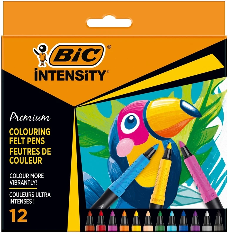 FLOMASTERIAI BIC INTENSITY FINE 12SPALVŲ