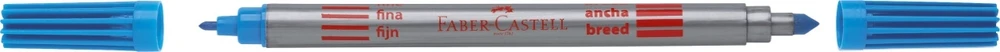 Flomasteriai Faber-Castell, dvipusiai, 10 spalvų