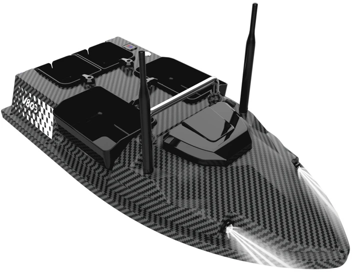 Žvejybos Įranga - Flytec V803-Pro Masalo Laivas Su GPS, Sonaru, 12000mAh Baterija, Juoda