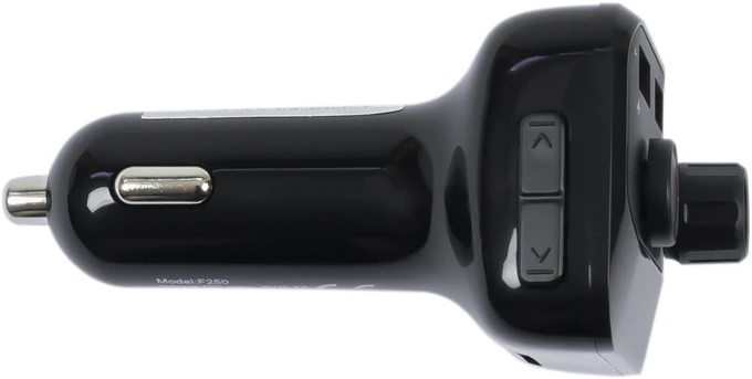 FM moduliatorius PNI Valentine F250 Bluetooth 5.0, MP3 grotuvas, FM siųstuvas, micro SD lizdas, dviguba USB jungtis, greitas mobiliojo įrenginio įkrovimas, „super bass“ mygtukas