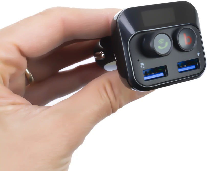 FM moduliatorius PNI Valentine F250 Bluetooth 5.0, MP3 grotuvas, FM siųstuvas, micro SD lizdas, dviguba USB jungtis, greitas mobiliojo įrenginio įkrovimas, „super bass“ mygtukas