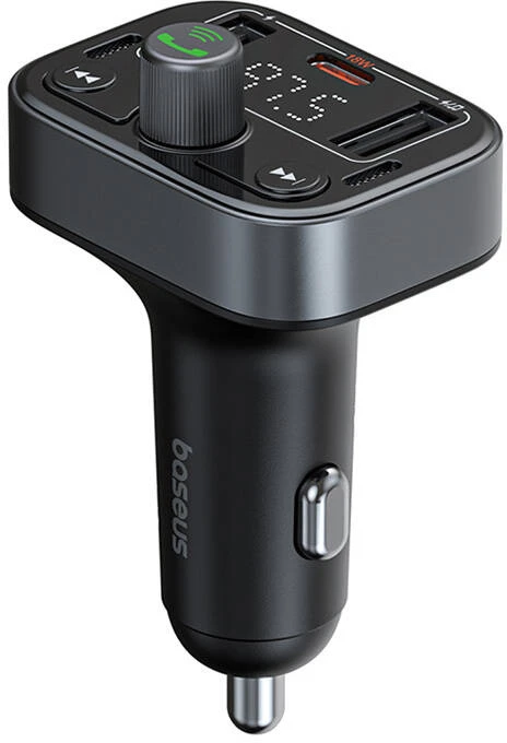 FM siųstuvas Baseus S-09 Pro, Bluetooth (juodas)