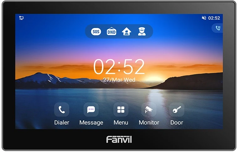 FNV Fanvil i505W vaizdo telefonspynės sistema 17,8 cm (7″) Juoda