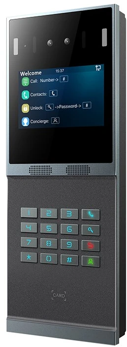 FNV Fanvil i66 vaizdo telefonspynės sistema 2 MP 10,2 cm (4″) Juoda, Pilka