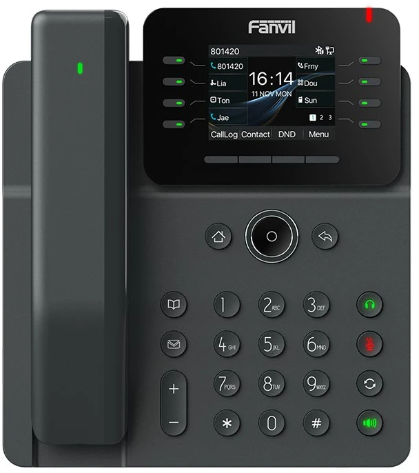 FNV Fanvil V62 Pro IP telefonas Juoda 12 linijos LCD