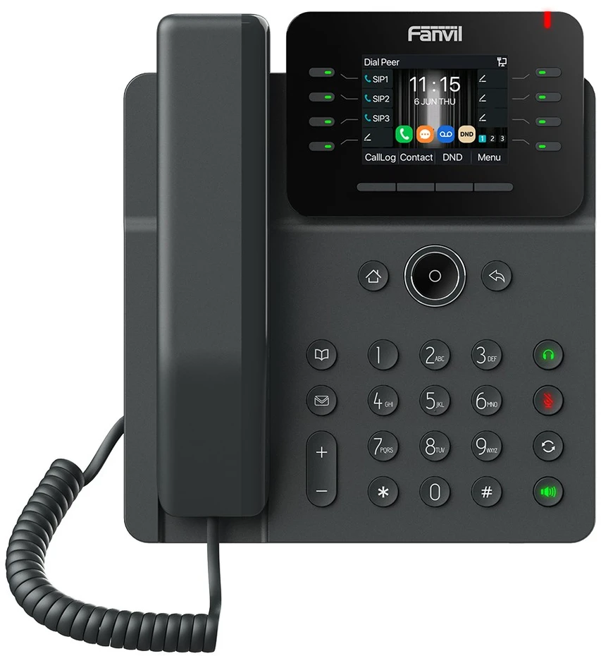 FNV Fanvil V62G IP telefonas Juoda 12 linijos LCD