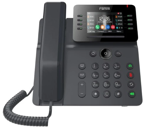 FNV Fanvil V64 IP telefonas Juoda 12 linijos LCD „Wi-Fi“