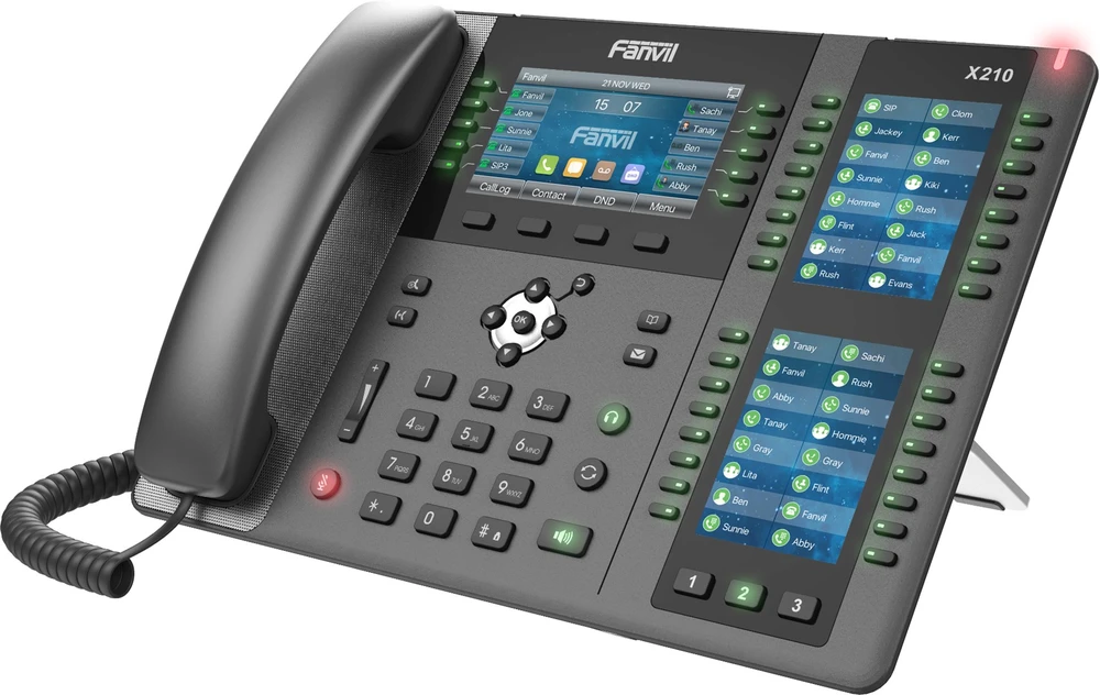 FNV Fanvil X210 V2 IP telefonas Juoda 20 linijos LCD